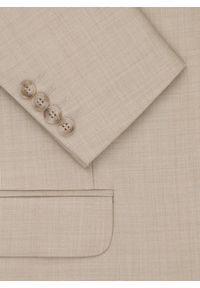 Pako Lorente - PAKO LORENTE - Beżowa marynarka garniturowa wełna. Kolor: beżowy. Materiał: wełna. Wzór: gładki #2
