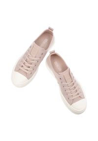 Big-Star - Różowe Trampki Big Star Sportowe Obuwie Damskie. Okazja: na co dzień. Zapięcie: bez zapięcia. Kolor: różowy. Materiał: guma, jeans, materiał. Sezon: lato. Styl: sportowy