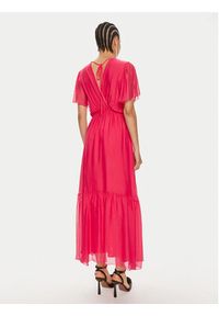 Haveone Sukienka letnia AFF-L013 Różowy Regular Fit. Kolor: różowy. Materiał: wiskoza. Sezon: lato
