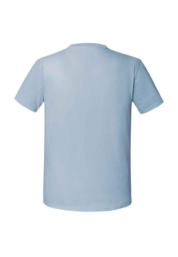 FRUIT OF THE LOOM - Męska Koszulka Iconic 195 Z Bawełny Premium Ringspun. Kolor: niebieski. Materiał: bawełna. Sport: turystyka piesza