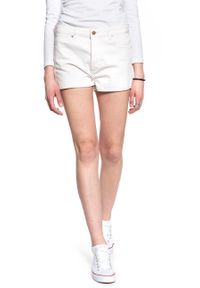 Wrangler - WRANGLER THE SHORT VINTAGE WHITE W27XWMX1Y. Materiał: jeans. Styl: vintage #4