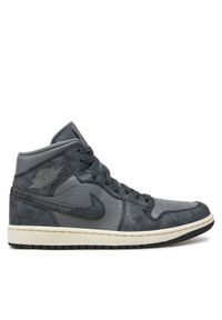 Nike Sneakersy Jordan 1 Mid FJ3448 Szary. Kolor: szary. Materiał: skóra