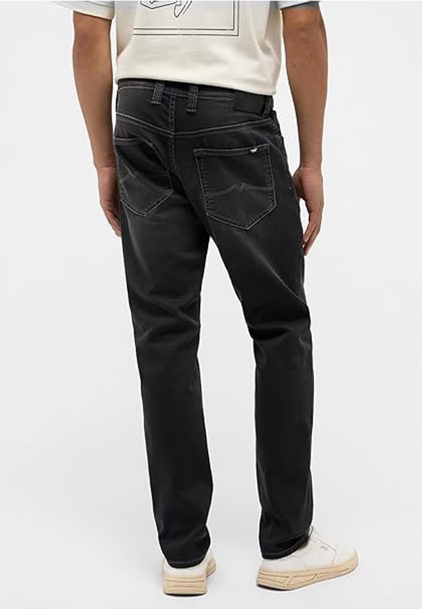 Mustang - Męskie Spodnie Jeansowe MUSTANG Oregon Slim K Denim Black 1015871 4000 503