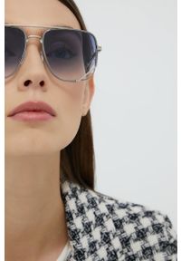 MARC JACOBS - Marc Jacobs okulary przeciwsłoneczne damskie. Kolor: niebieski #2