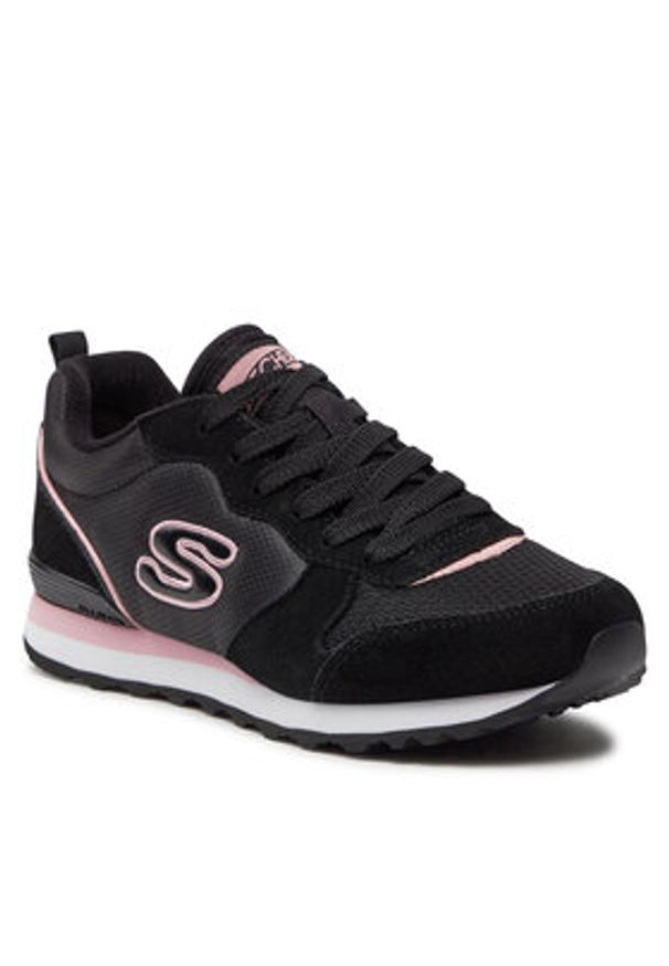 skechers - Skechers Sneakersy Step N Fly 155287/BLK Czarny. Kolor: czarny. Materiał: zamsz, skóra