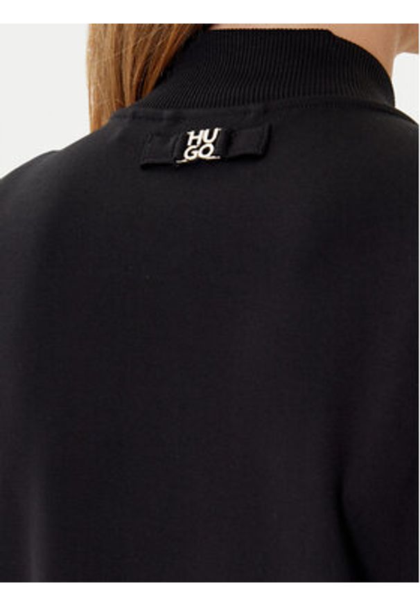 Hugo - HUGO Bluza Dakure 50542743 Czarny Relaxed Fit. Kolor: czarny. Materiał: wiskoza