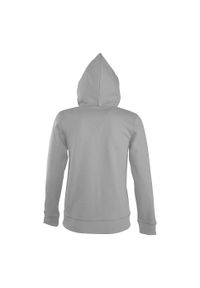 SOL'S - Damska Bluza Z Kapturem Seven Full Zip. Typ kołnierza: kaptur. Kolor: szary