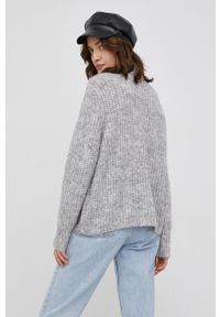 Vero Moda Sweter damski kolor szary ciepły z półgolfem. Kolor: szary. Materiał: poliester, dzianina. Długość rękawa: długi rękaw. Długość: długie #2