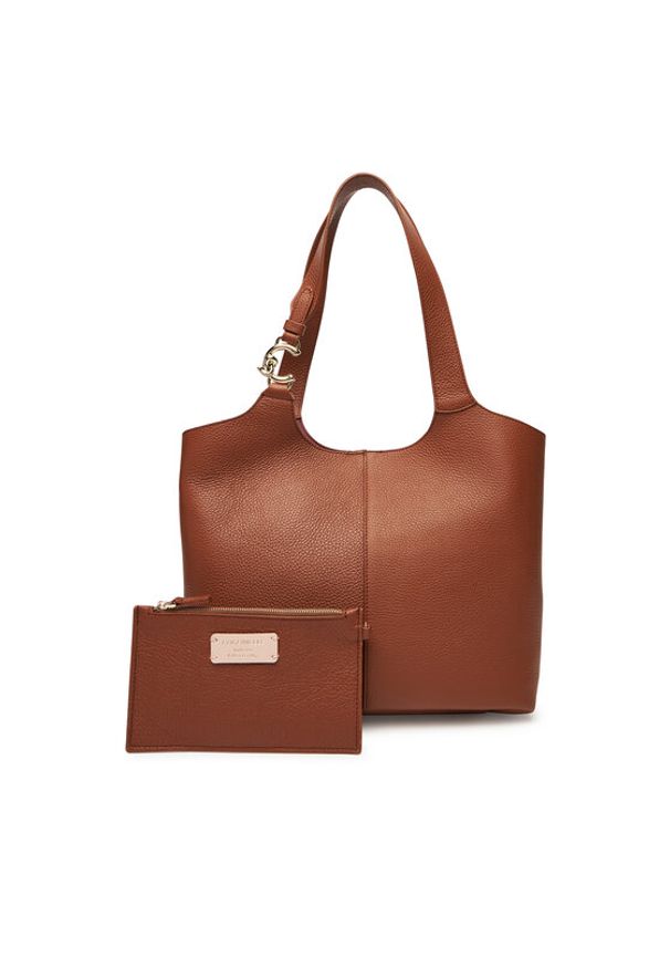 Coccinelle Torebka Hand Grained L E1 SHA 11 02 01 Brązowy. Kolor: brązowy. Materiał: skórzane