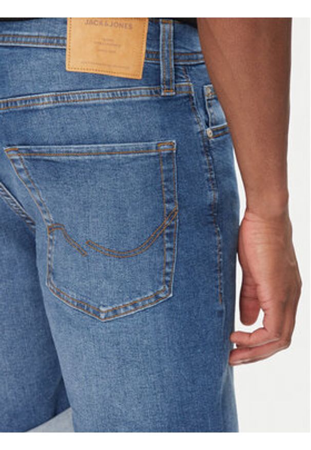 Jack & Jones - Jack&Jones Szorty jeansowe Rick 12269499 Niebieski Regular Fit. Kolor: niebieski. Materiał: bawełna