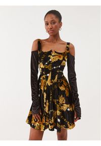 Versace Jeans Couture Sukienka koktajlowa 75HAO914 Czarny Regular Fit. Kolor: czarny. Materiał: syntetyk. Styl: wizytowy