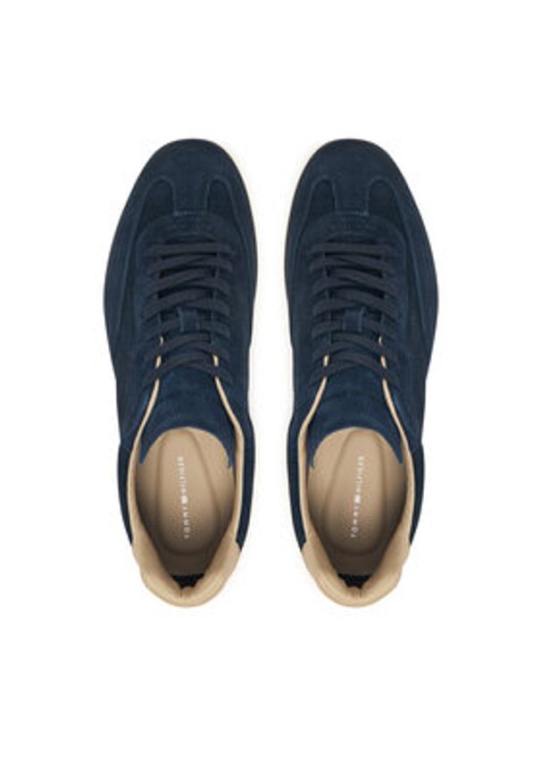 TOMMY HILFIGER - Tommy Hilfiger Sneakersy Lo Lux FM0FM05816 Granatowy. Kolor: niebieski. Materiał: skóra, zamsz