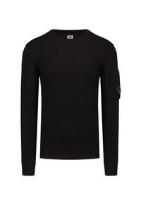 CP Company - Sweter C.P. Company KNITWEAR CREW NECK. Materiał: wełna, dzianina, materiał. Wzór: aplikacja #1