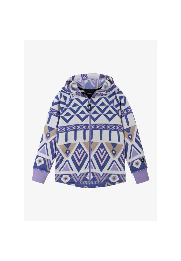 Bluza dziecięca Reima Northern. Typ kołnierza: kaptur. Kolor: fioletowy. Materiał: polar