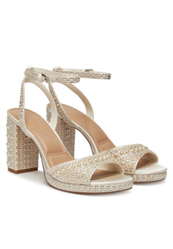 Aldo Sandały Alluring 13918881 Biały. Kolor: biały. Materiał: skóra