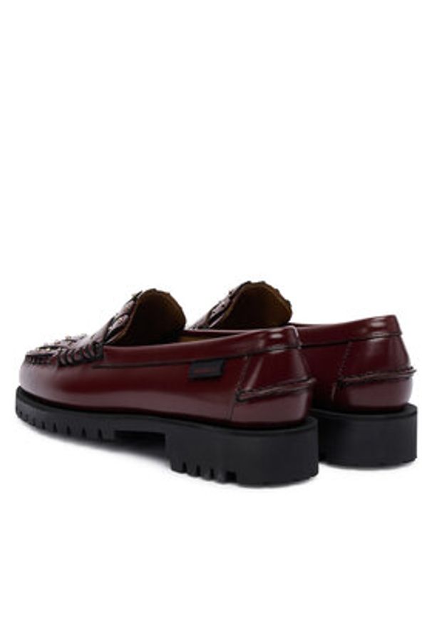Weekend Max Mara Loafersy Weekendanlug 2525526015670 Bordowy. Kolor: czerwony. Materiał: skóra