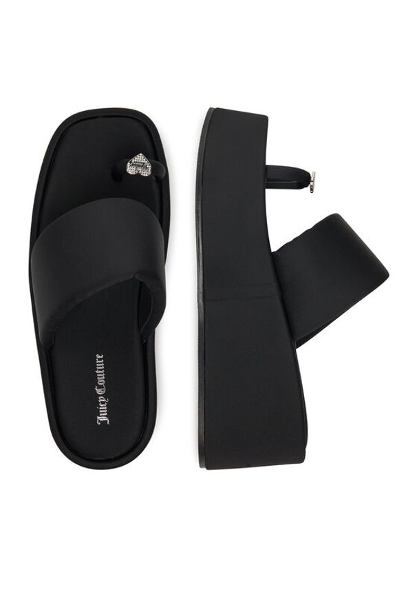 Juicy Couture Japonki WSS21512-02 Czarny. Kolor: czarny. Materiał: materiał