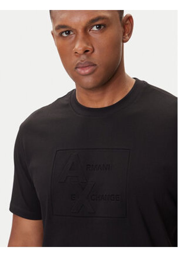 Armani Exchange T-Shirt XM001454 AF10361 UC001 Czarny Regular Fit. Kolor: czarny. Materiał: bawełna