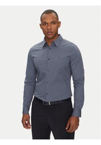 Calvin Klein Koszula LV04LB145G Niebieski Slim Fit. Kolor: niebieski. Materiał: bawełna