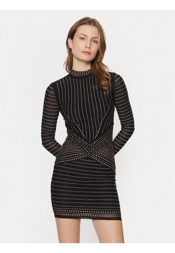 Marciano Guess Sukienka koktajlowa 5RGK30 6218A Czarny Regular Fit. Kolor: czarny. Materiał: syntetyk. Styl: wizytowy