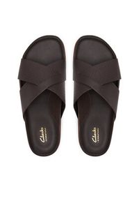Clarks Klapki Torford Cross 26180888 Brązowy. Kolor: brązowy. Materiał: skóra #3