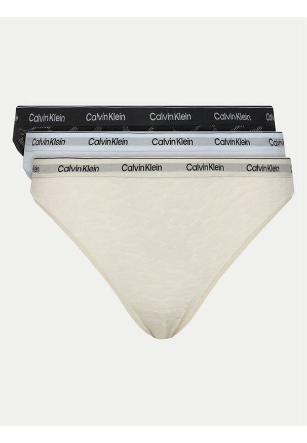 Calvin Klein Underwear Komplet 3 par fig klasycznych 000QD5069E Kolorowy. Materiał: syntetyk. Wzór: kolorowy