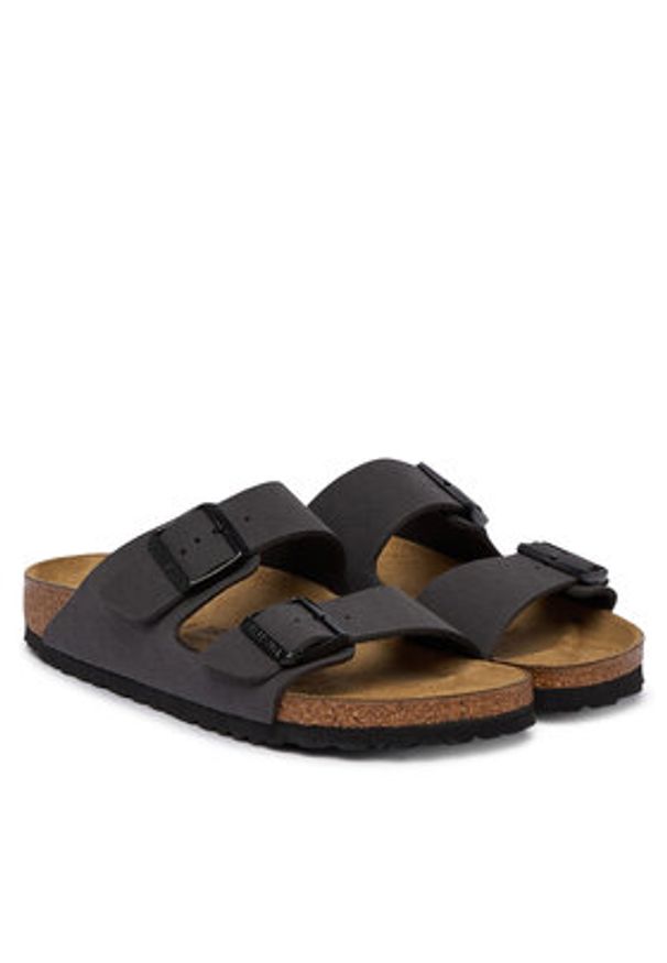 Birkenstock Klapki Arizona 1032023 Szary. Kolor: szary. Materiał: skóra