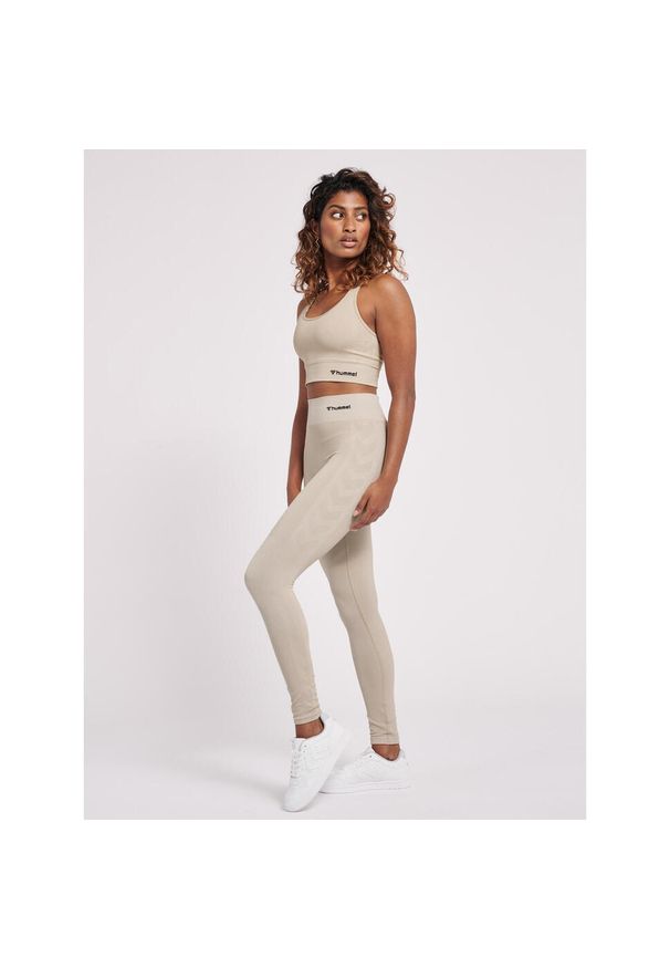Damskie legginsy mid-rise Hummel Clea. Kolor: szary. Sport: joga i pilates
