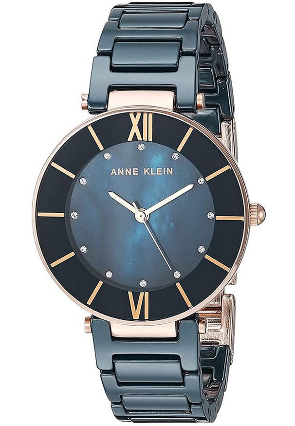Zegarek damski Anne Klein AK-3266NVRG niebieski. Kolor: niebieski