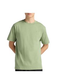 Koszulka męska New Balance MT41533AAR - zielona. Kolor: zielony. Materiał: bawełna. Długość rękawa: krótki rękaw. Długość: krótkie #1