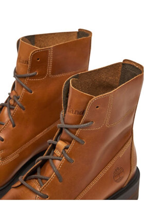 Timberland Trzewiki Brimfield TB0A43AXEM41 Brązowy. Kolor: brązowy. Materiał: skóra
