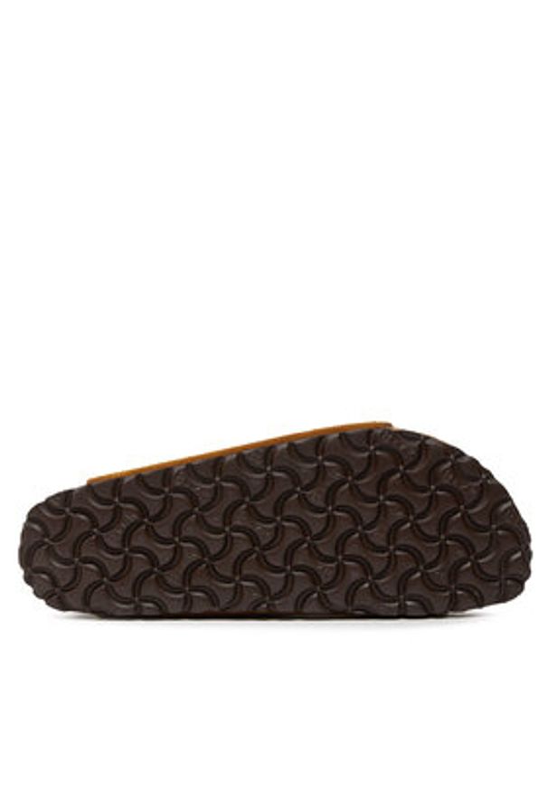 Birkenstock Klapki Arizona Bs 1009527 Brązowy. Kolor: brązowy. Materiał: zamsz, skóra