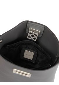 Kazar - Minimalistyczna szara torebka z łańcuchem do ręki. Kolor: szary. Wzór: gładki. Materiał: skórzane. Styl: casual, klasyczny. Rodzaj torebki: do ręki #3