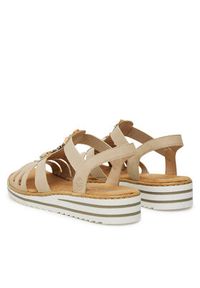 Rieker Sandały V0649-62 Beżowy. Kolor: beżowy. Materiał: syntetyk #3
