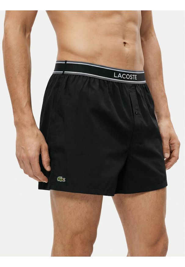 Lacoste Komplet bokserek 7H4972 Czarny. Kolor: czarny. Materiał: bawełna