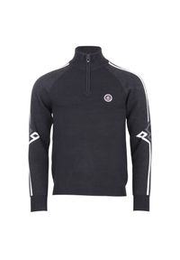 PEAK MOUNTAIN - Sweter z kołnierzem 1/2 zip Peak Mountain Ciao. Typ kołnierza: golf. Kolor: czarny. Styl: sportowy #1