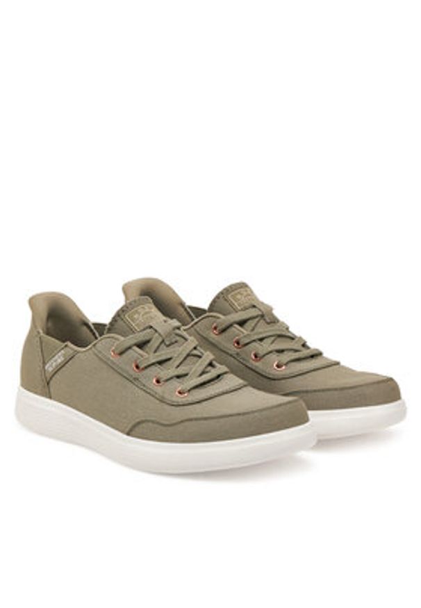 skechers - Skechers Sneakersy BOBS Skip Cute - B Cute Sweet 114815/OLV Zielony. Kolor: zielony. Materiał: materiał