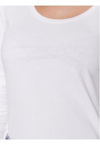 Guess Bluzka Adelina W3RI49 J1314 Biały Slim Fit. Kolor: biały. Materiał: bawełna #4