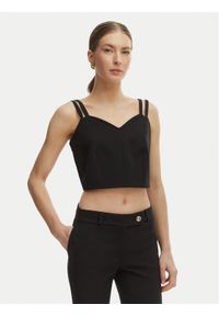 Rinascimento Top CFC0127891003 Czarny Slim Fit. Kolor: czarny. Materiał: syntetyk #1