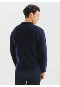 Pako Lorente - PAKO LORENTE - Rozpinany kardigan w kolorze granatowym. Okazja: na co dzień. Kolor: niebieski. Materiał: poliester, poliamid, wiskoza. Wzór: gładki. Sezon: jesień. Styl: casual #6
