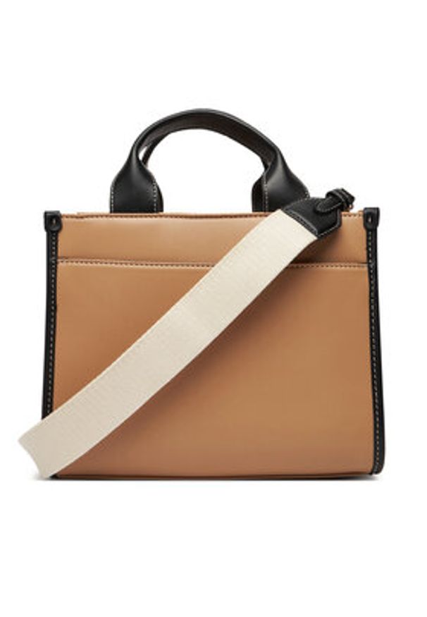 DKNY Torebka R52AZC80 Beżowy. Kolor: beżowy. Materiał: skórzane