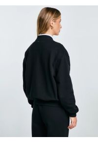 Big-Star - Bluza damska bomber czarna Pixelina 906. Okazja: na co dzień. Kolor: czarny. Materiał: skóra, dzianina. Styl: klasyczny, sportowy, casual, elegancki #4