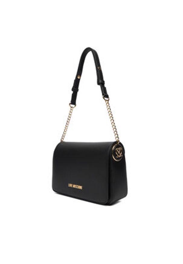 Love Moschino - LOVE MOSCHINO Torebka JC4373PP0NKF0000 Czarny. Kolor: czarny. Materiał: skórzane