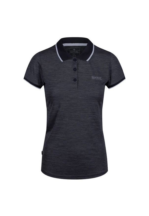 Regatta - Damska Koszulka Polo Remex II. Typ kołnierza: polo. Kolor: czarny. Styl: sportowy