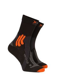 Skarpety X-Socks WINTER RUN 4.0. Kolor: wielokolorowy, szary, różowy. Materiał: włókno, wełna