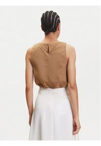 Marella Top Chiatta 2515161132 Brązowy Regular Fit. Kolor: brązowy. Materiał: bawełna #3