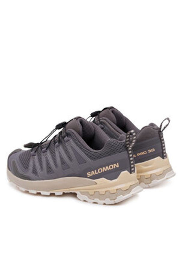 salomon - Salomon Buty do biegania Xa Pro 3D V9 L47748100 Fioletowy. Kolor: fioletowy. Materiał: materiał