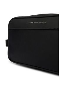 TOMMY HILFIGER - Tommy Hilfiger Kosmetyczka Th Repreve Washbag AM0AM14153 Czarny. Kolor: czarny. Materiał: materiał #2