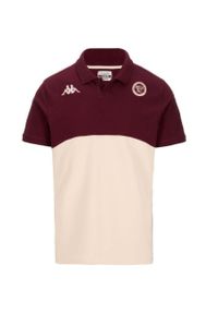 Kappa - Polo Union Bordeaux-Bègles Angatem 8 2024/25. Typ kołnierza: polo. Kolor: czerwony, wielokolorowy, różowy, brązowy