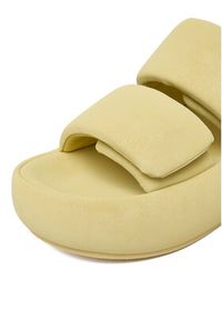 Juicy Couture Klapki CEO-WSS21515-06 Żółty. Kolor: żółty. Materiał: skóra #6